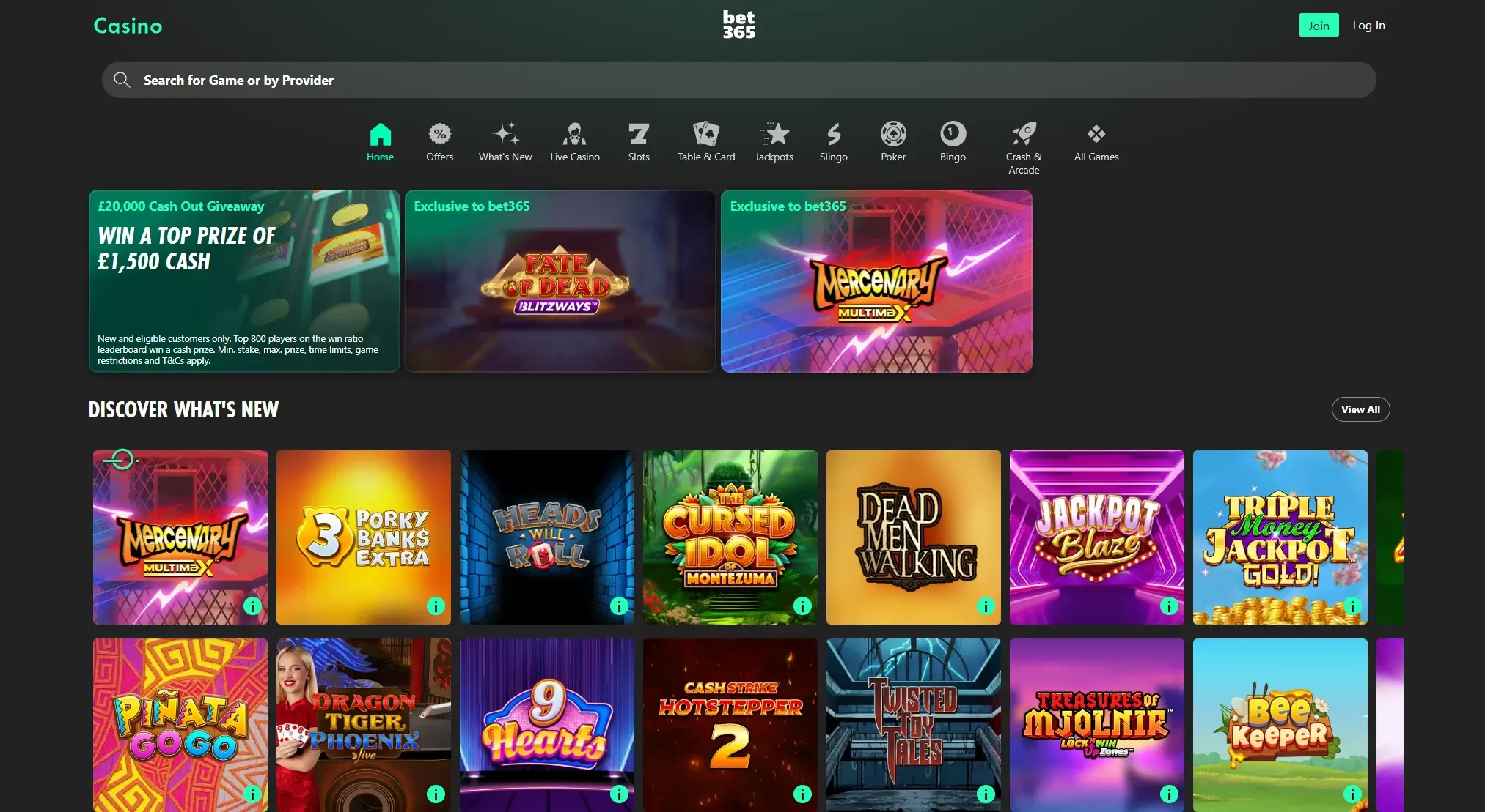 Welkom bij Bet365 Casino image 2